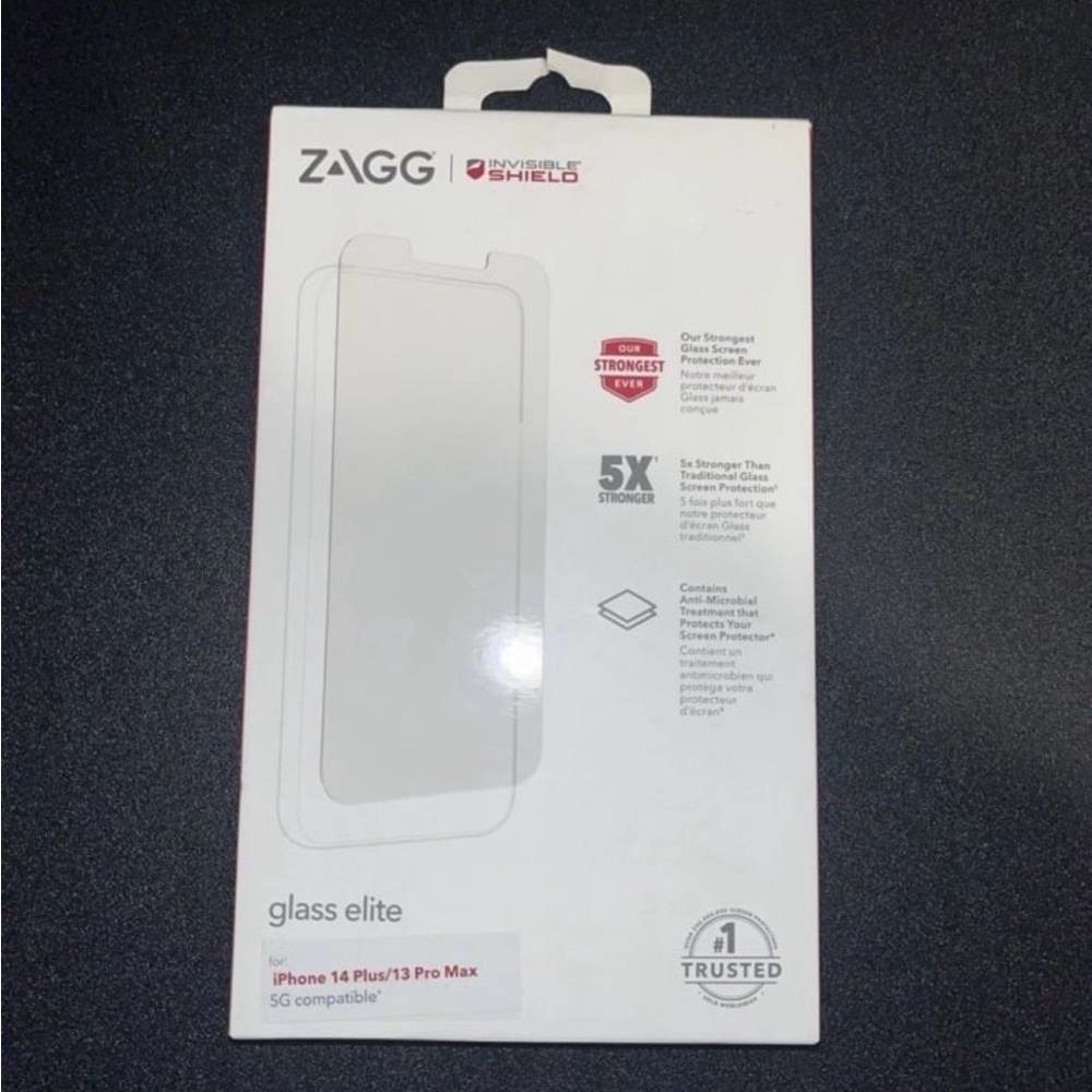InvisibleShield Glass Elite for iPhone 14 Plus/13 Pro Max - White